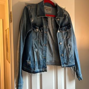 Cropped Jean jacket (distressed)